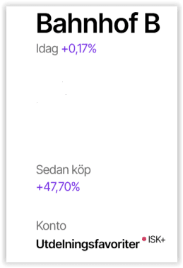 Bahnhof är under uppköp och jag väljer nu att ta hem vinsten där.