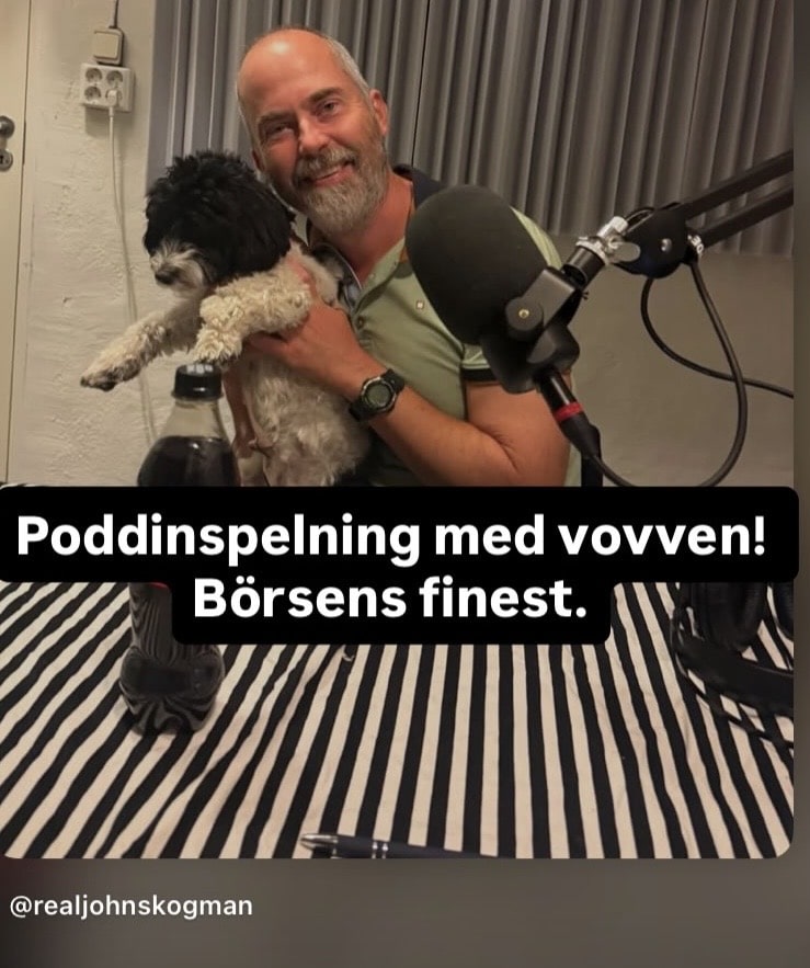 Jag har pratat utdelningsaktier och livet som fri på deltid i aktiepodden Börsens Finest med John Skogman. Familjehunden Pepita gjorde också ett framträdande i podden genom att äta på poddstudions billiga golvmatta. :-)